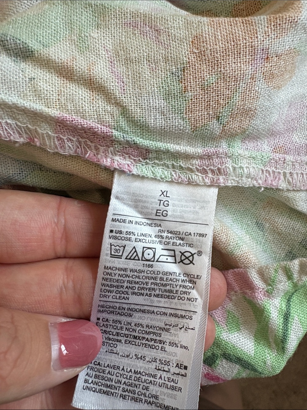 Old Navy Floral linen dress - Picture 8 of 9